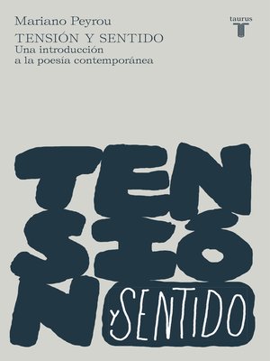 cover image of Tensión y sentido